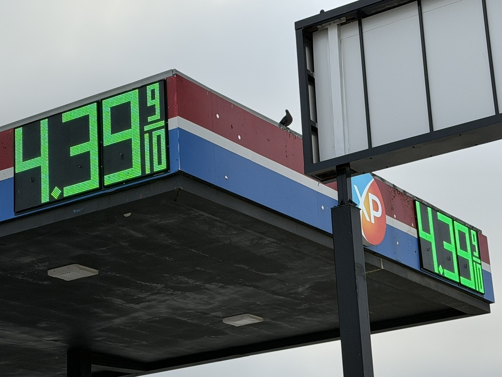 32" High DIP LED Fuel Price Sign. 74" x 35.25" x 0.75" Weatherproof Retrofit System Assembled Complete with Meanwell Power Supply