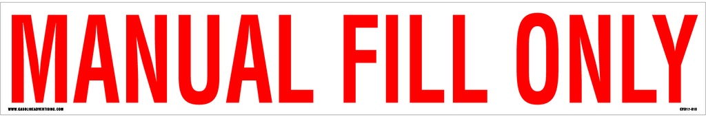 CVD17-018 - 25"W X 4"H - MANUAL FILL ONLY Decal