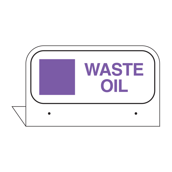 FPI-37 - 3.5" x 2.625" WASTE OIL FILL PORT TAG