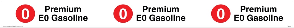 TC-04 - 38" x 3.5" - "Premium E0 Gasoline" API Plastic Tank Collar