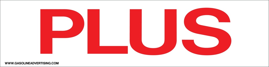Pump Ad. Panel Decal - PLUS