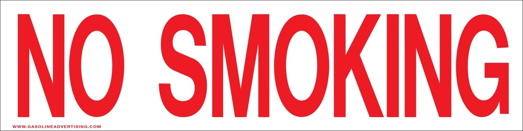 Pump Ad. Panel Decal - NO SMOKING