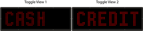 5" HIGH DIP LED CASH CREDIT FLASHING PLANEL 8.5" X 27"X0.75" WEATHERPROOF RETROFIT SYSTEM ASSEMBLED COMPLETE WITH MEANWELL POWER SUPPLY