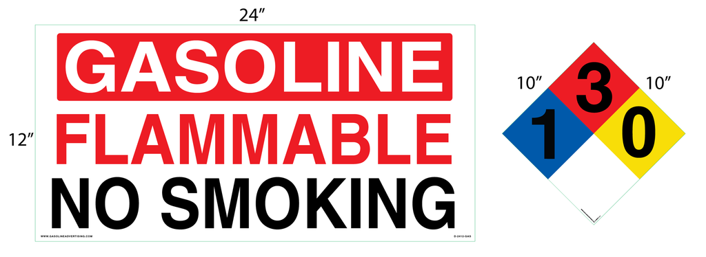 AST Gasoline High Performance Graphic Set - 1 Each NFPA & Tank 3M Decal