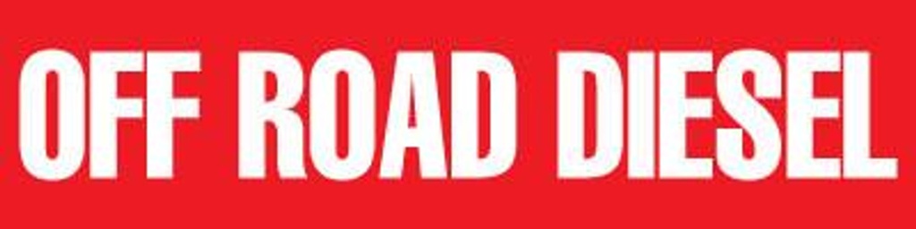 D-123-ORD-WR - 12" x 3" - "OFF ROAD DIESEL" W/R Decal