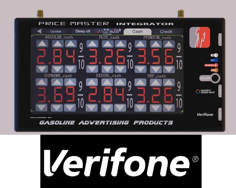 PMI-IPOS110 - GAP POS Wireless interface package to connect Brilliant LED Pump Topper Price Sign w/ Verifone Commander / Ruby / Topaz POS Systems.