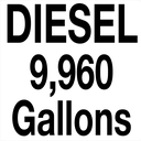 HPD-2424-AGT - 24"W X 24"H - Tank Product and Capacity - Black letters on White background 3M Decal w/ lamination