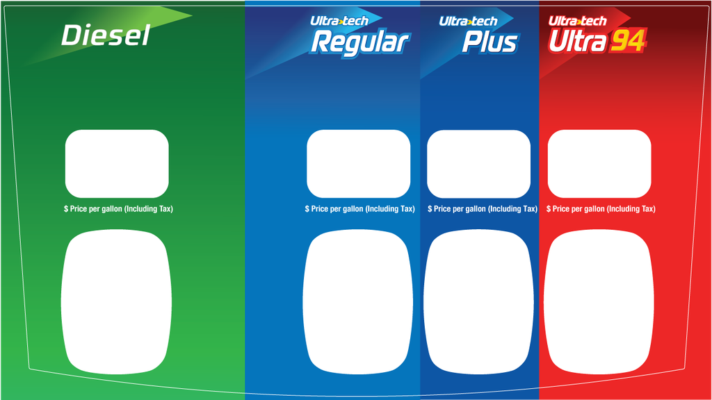 DG42-PO41-SUN-94 Sunoco Brand Panel for Ovation 2