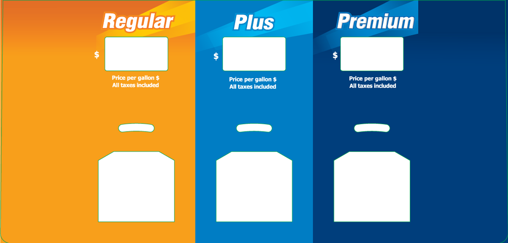 DG10P-PO31-GULF - 3 Product ID Overlay for Gulf Encore S Premium Dispenser