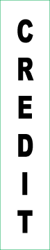 M2-ID-CREDIT-V - 1"W X 5"H - Credit  -  Vertical Decal
