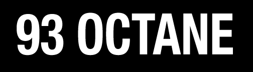 XL-M1-ID-4GRD-93OCT - 7"W X 2"H - 93 OCTANE Decal