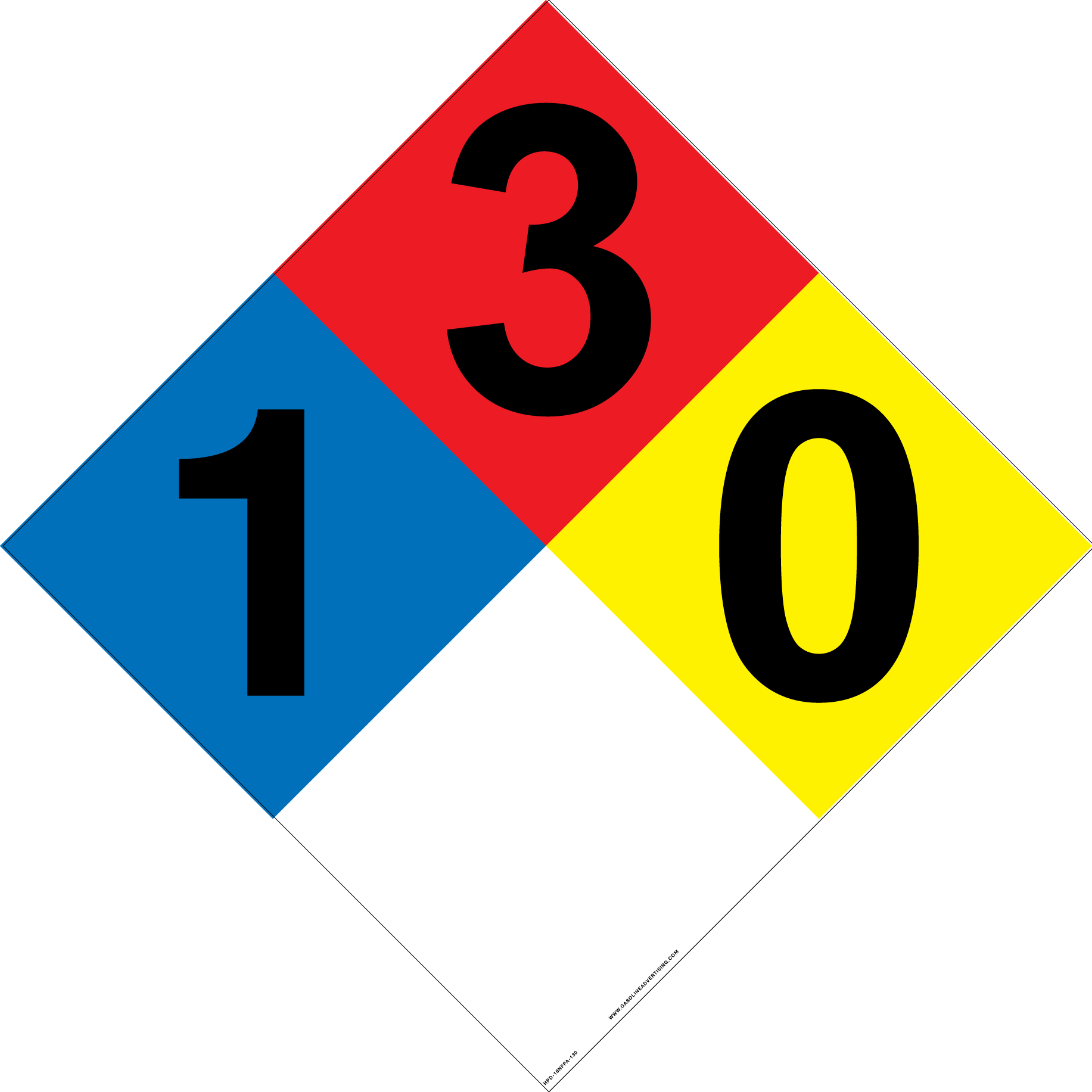 HPD-18NFPA-130 - 18"W X 18"H - NFPA 130 for Gasoline