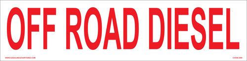 12" x 3" - "OFF ROAD DIESEL" Decal