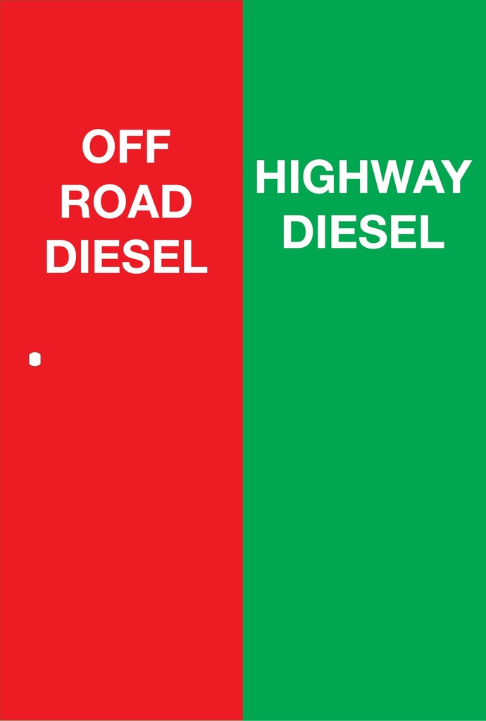 DG00-DD20-ORDHD Wayne Select Overlay Door Decal " OFF ROAD DIESEL AND HIGHWAY DIESEL- 3M with Lamination
