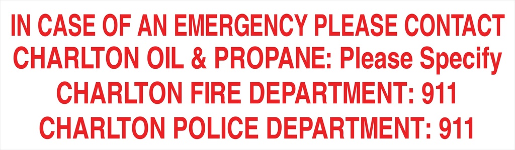 CAS16-23 - 48" x 14" Metal - Emergency Procedures