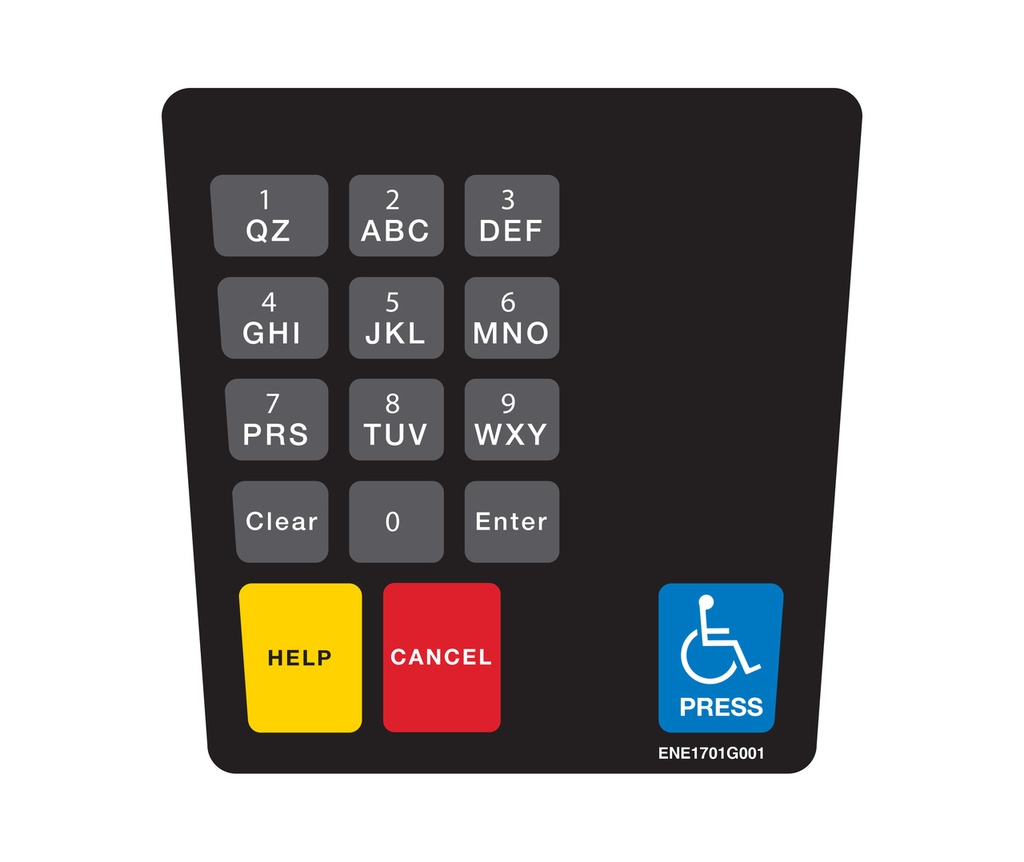 DG10-KPO-2 Keypad Overlay