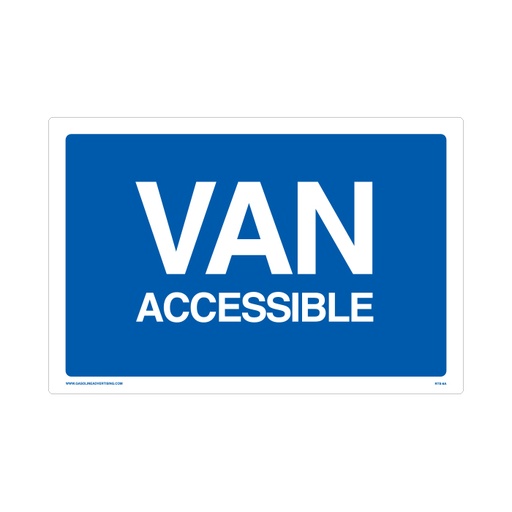 [RTS-06A] RTS-06A Parking Signs - "Van Accessible"  Reflective