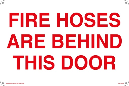 [CAS18-020] CAS18-020 - 12" x 8" Metal - Fire Hoses...