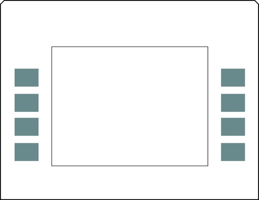 [GA-EU01003G002] DG8-SHLL-C01 Monochrome Soft Key Overlay