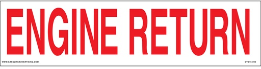 [CVD16-099] CVD16-099 - 12"W X 3"H - ENGINE RETURN Decal