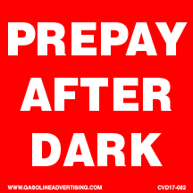 [CVD17-082] CVD17-082 - 3"W X 3"H - PREPAY AFTER DARK Decal