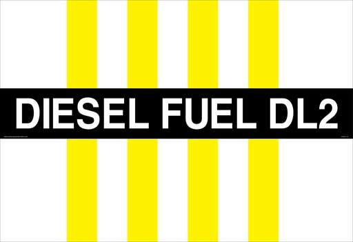[CVD15-114] CVD15-114 - 35.0"W X 5.0"H - DIESEL FUEL DL2 Decal