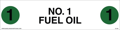 [D-399] D-399 API COLOR CODED DECAL - NO. 1 FUEL OIL