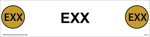 [D-392] D-392 API COLOR CODED DECAL - EXX