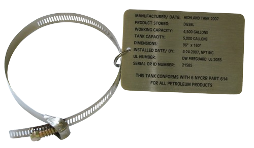 UST3-IDTG Fill Port ID TAG | Gasoline Advertising