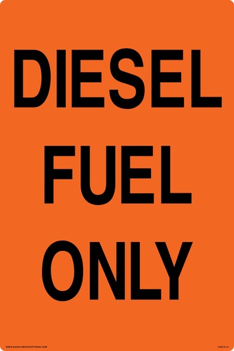 [CAS15-41] CAS15-41 - 16" x 24" Metal - Diesel Fuel Only