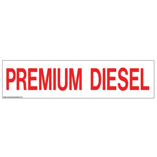 Pump Ad. Panel Decal - PREMIUM DIESEL