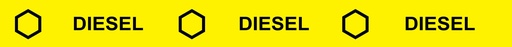 [TC-07] TC-07 38" x 3.5" "Diesel" API Color Code and Symbol -  Black on Yellow Tank Collar