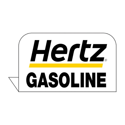 [CFPI-HTZ-GAS] CFPI-HTZ-GAS - 3.5" x 2.625" Fill Pipe ID Tag "HERTZ GASOLINE"