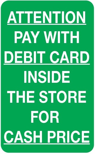 [DG10-LD-SDC] DG10-LD-SDC - Save with your Debit Card...Upper Bezel Door Graphic
