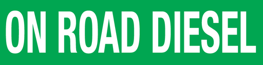 D-123-ONRD-WG - 12" x 3" - "ON ROAD DIESEL" W/G Decal