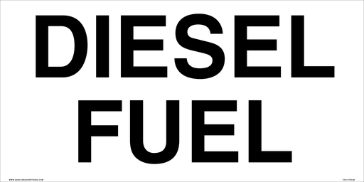 [CVD-HTZ54B] CVD-HTZ54B - 24" W x 12" H - DIESEL FUEL Decal