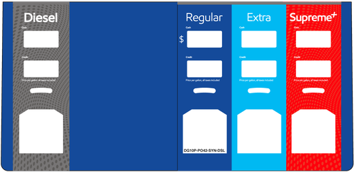 [DG10P-PO42-SYN-DSL] DG10P-PO42-SYN-DSL  4 Product ID Overlay for Synergy Cash and Credit Pricing - Diesel - Regular - Extra - Supreme+