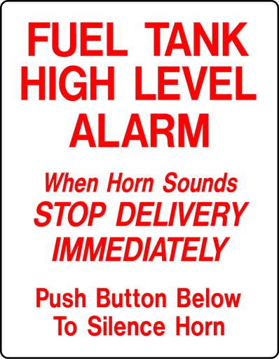 [AS-46-1824] AS-46-1824 - 18" x 24" Metal - Fuel Tank Level