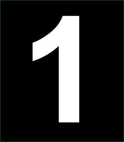 [D-19-WB] D-19-WB - 3.5"w x 4"h White On Black Background Decal