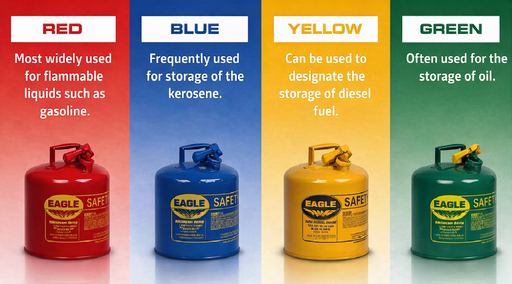 [CAS-1810-SAFEFUELCANS] CAS-1810-SAFEFUELCANS  - 18"W X 10"H  Safe Fuel Cans Sign - Aluminum Sign