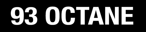[XL-M1-ID-3GRD-93OCT] XL-M1-ID-3GRD-93OCT - 9"W X 2"H - 93 OCTANE Decal