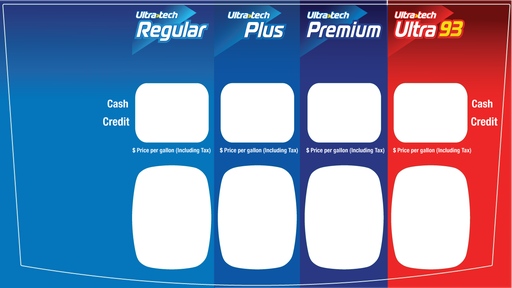 [DG42-PO42-SUN-93] DG42-PO42-SUN-93 Sunoco Brand Panel for Ovation 2