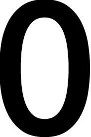 CVL Custom Die-Cut Vinyl Numbers in Black