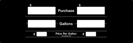 [DG00-G2201-PPU1-C05] DG00-G2201-PPU1-C05 Wayne Select PPU Overlay - 2 Grades - White on Black Overlays