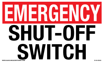 [D-53-ESOS] D-53-ESOS - 5"W X 3"H - EMERGENCY SHUT OFF SWITCH Decal