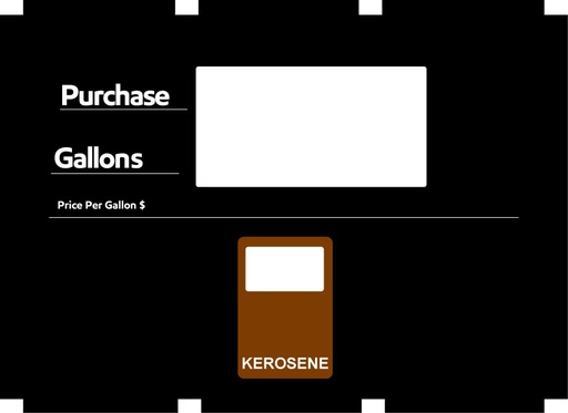 DG1-DF11-KERO Vista 390/590U Dialface Single Price - Kerosene