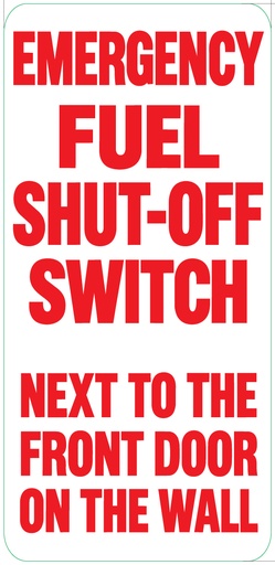 [DG10-NB-EFSOS] DG10-NB-EFSOS - Emergency Fuel Shut-Off Switch...Nozzle Boot Lower Bezel Door Graphic - Red on White background